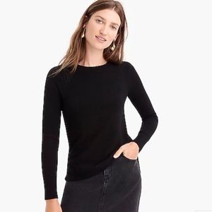 J.Crew Black Cashmere Crew Neck Sweater
